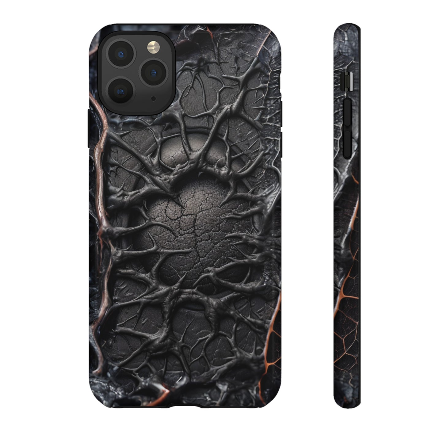 Black Veins Tough Phone Case – Lovecraftian Horror Design for iPhone, Samsung Galaxy, and Google Pixel Devices