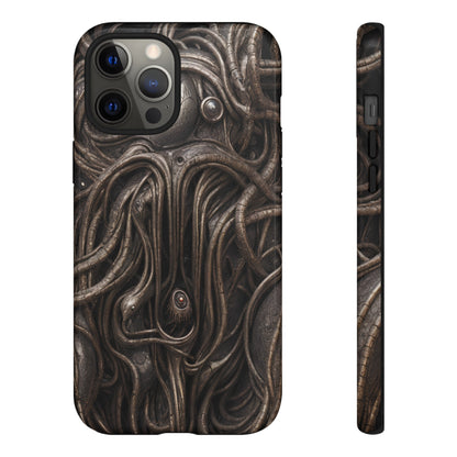 Biomechanical Horror 4 Phone Case – Futuristic Alien Design for iPhone, Samsung Galaxy, and Google Pixel Devices