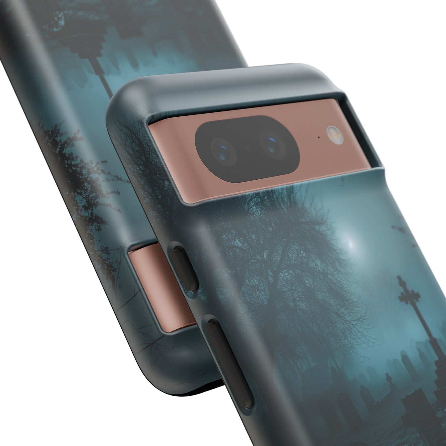 Graveyard at Night Phone Case – Eerie Cemetery Design for iPhone, Samsung Galaxy, and Google Pixel Devices