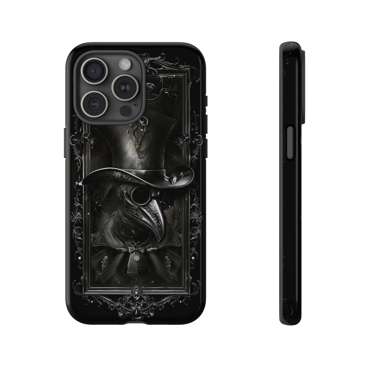 Gothic Plague Doctor Phone Case - Mysterious and Dark Design for iPhone, Samsung Galaxy, and Google Pixel Devices