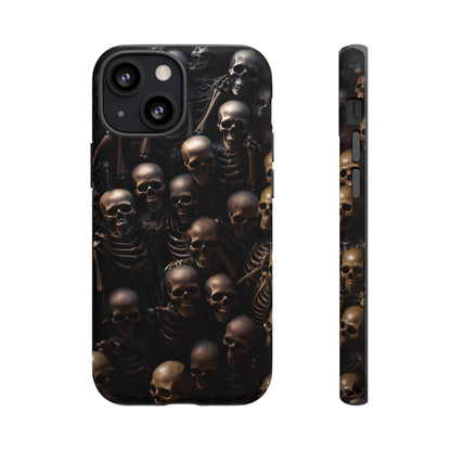 Skeletal Grave Phone Case – Halloween Horror Skeleton Design for iPhone, Samsung Galaxy, and Google Pixel Devices