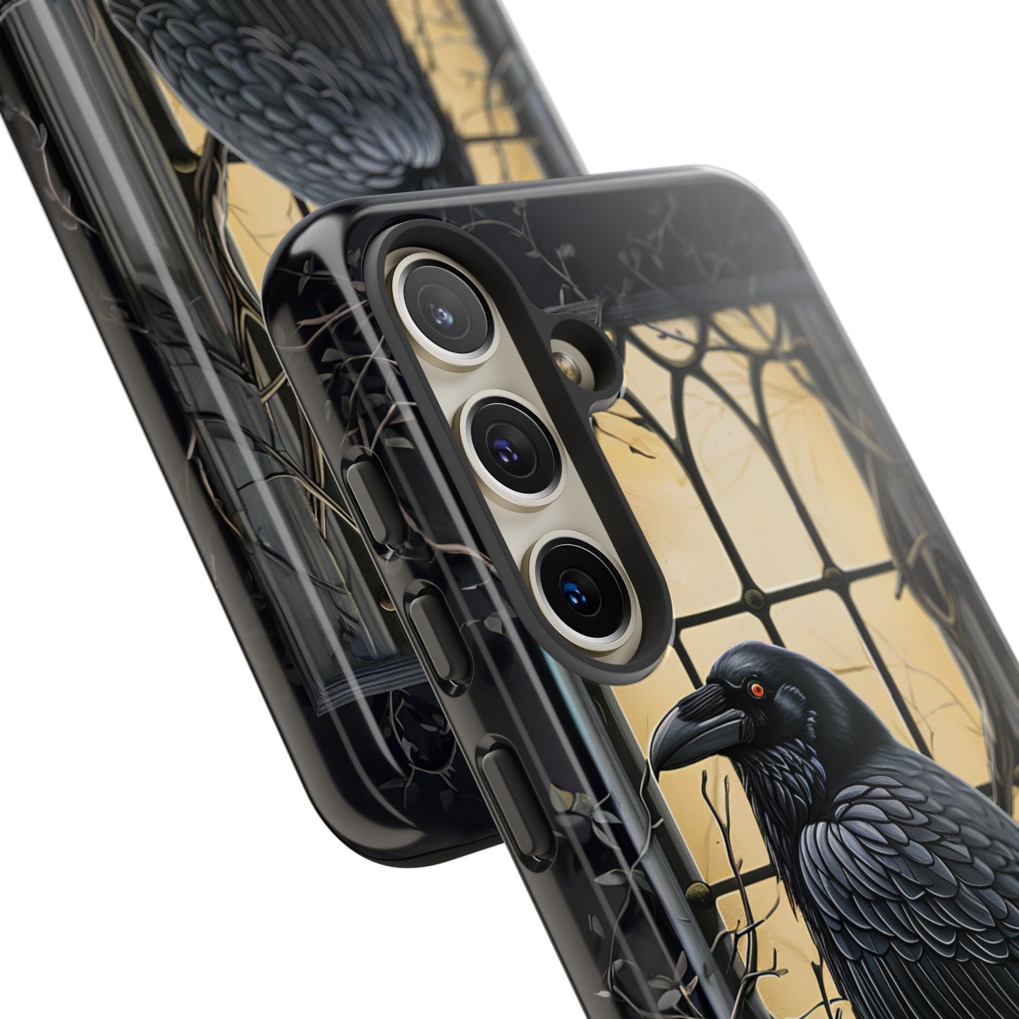 The Raven Phone Case – Edgar Allan Poe Inspired Gothic Design for iPhone, Samsung Galaxy, and Google Pixel Devices