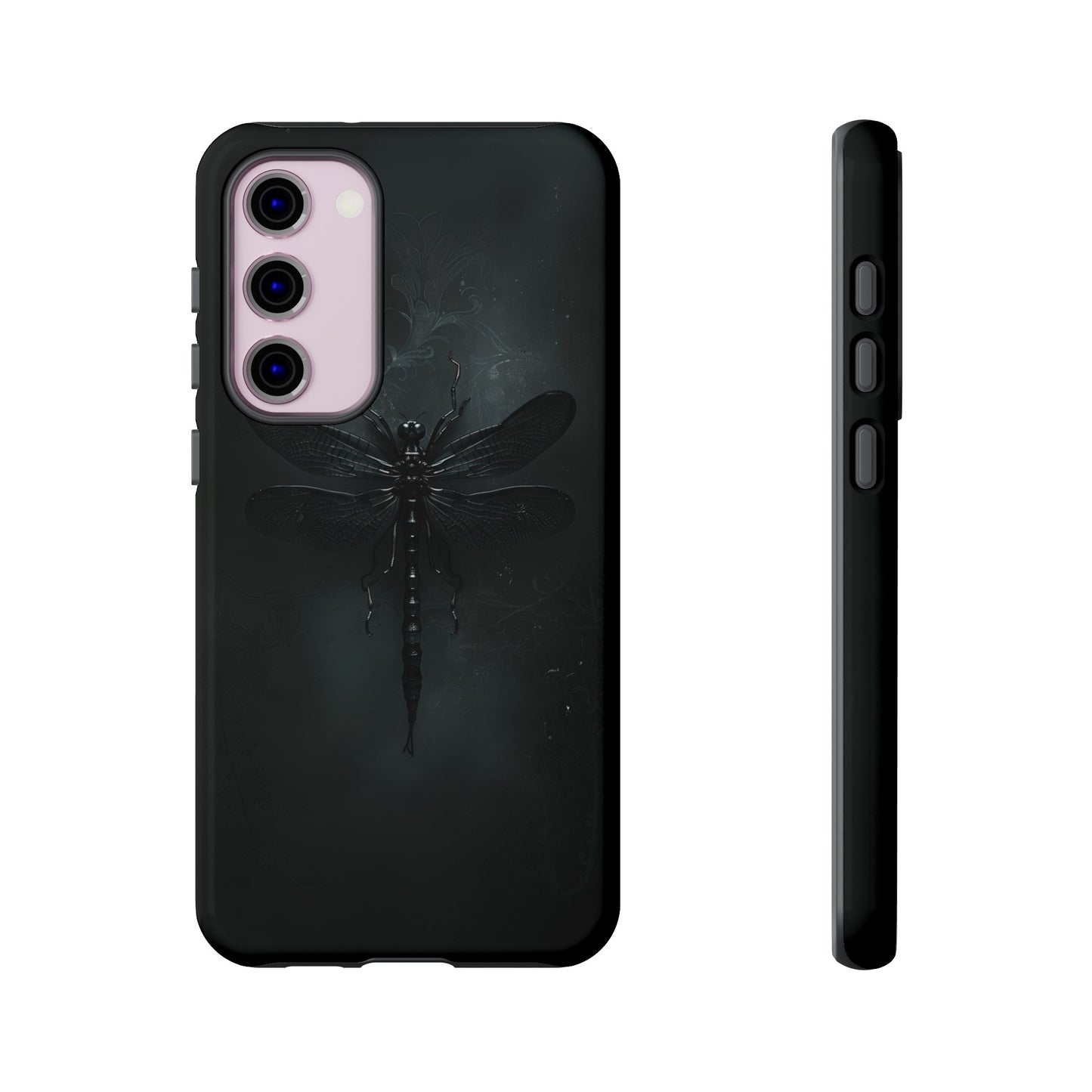 Gothic Dragonfly Phone Case – Dark Elegance Design for iPhone, Samsung Galaxy, and Google Pixel Devices