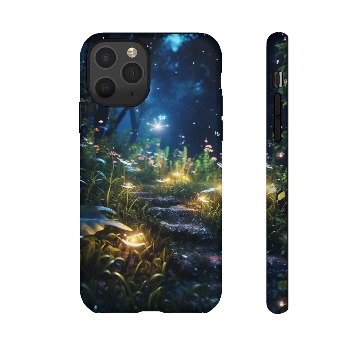 Fireflies in the Forest Tough Phone Case – Enchanting Summer Night Design for iPhone, Samsung Galaxy, and Google Pixel Devices