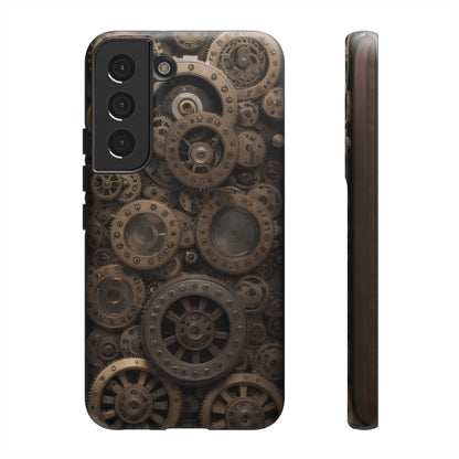 Gearworks 3 Phone Case – Steampunk Victorian Design with Gears and Clockwork for iPhone, Samsung Galaxy, and Google Pixel Devices