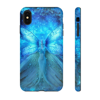 Blue Cosmic Fairy Phone Case – Enchanting Fae Design for iPhone, Samsung Galaxy, and Google Pixel Devices