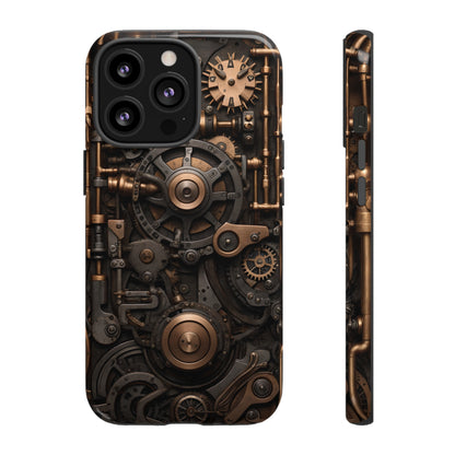 Steampunk Machine Phone Case – Victorian Gears Design for iPhone, Samsung Galaxy, and Google Pixel Devices