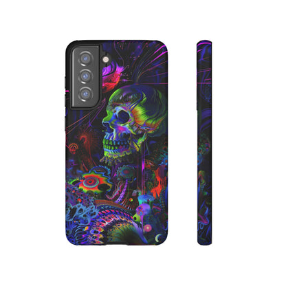 Psychedelic Skull Phone Case – Vibrant Pastel Design for iPhone, Samsung Galaxy, and Google Pixel Devices