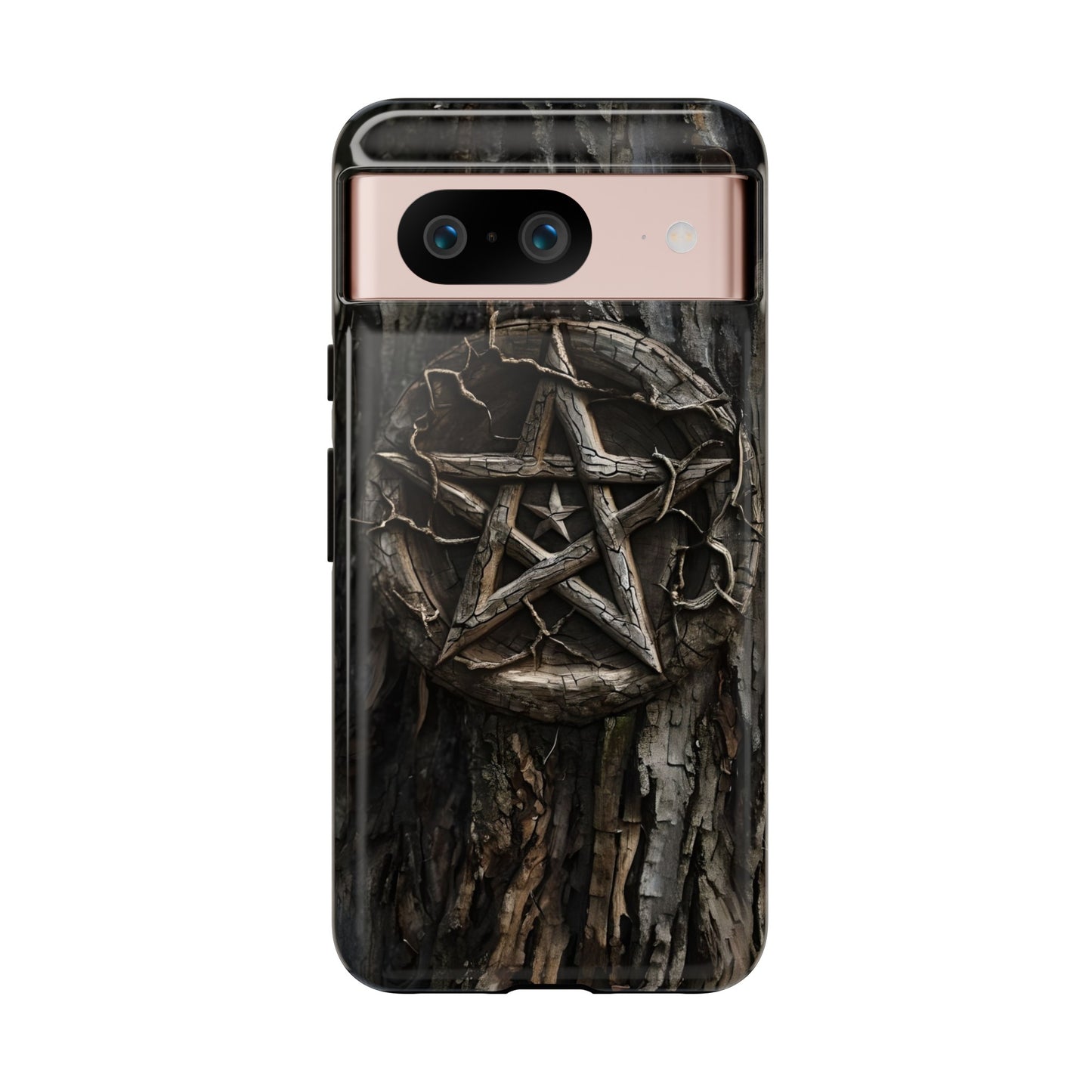 Pentacle Tree Phone Case – Wiccan Nature Magic Design for iPhone, Samsung Galaxy, and Google Pixel Devices