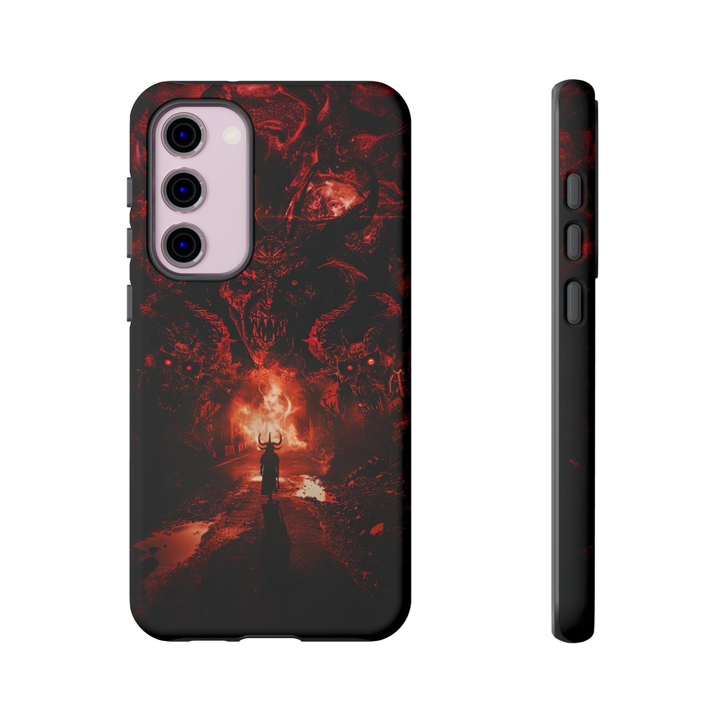 The Road to Hell Phone Case – Gothic Demon and Devil Design for iPhone, Samsung Galaxy, and Google Pixel Devices