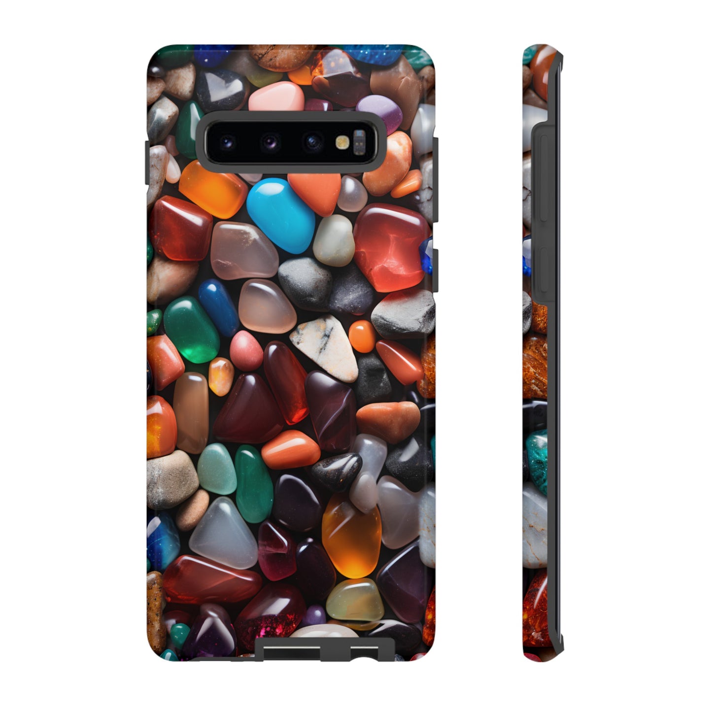 Colorful Stones Phone Case – Vibrant Polished Gemstone Design for iPhone, Samsung Galaxy, and Google Pixel Devices