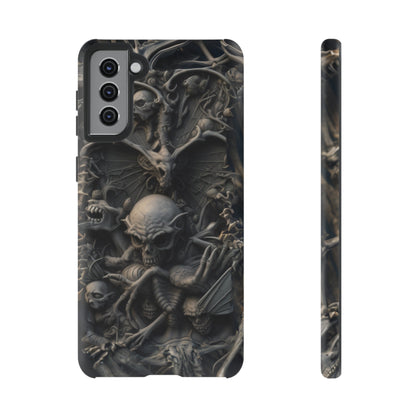 Those Who Dwell Below #1 Phone Case – Intricate Gothic Skeleton Design for iPhone, Samsung Galaxy, Google Pixel Devices