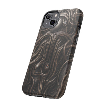 Biomechanical Horror 4 Phone Case – Futuristic Alien Design for iPhone, Samsung Galaxy, and Google Pixel Devices