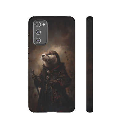 Noble Otter King Phone Case - Vintage Gothic Animal Art Design for iPhone, Samsung Galaxy, and Google Pixel Devices