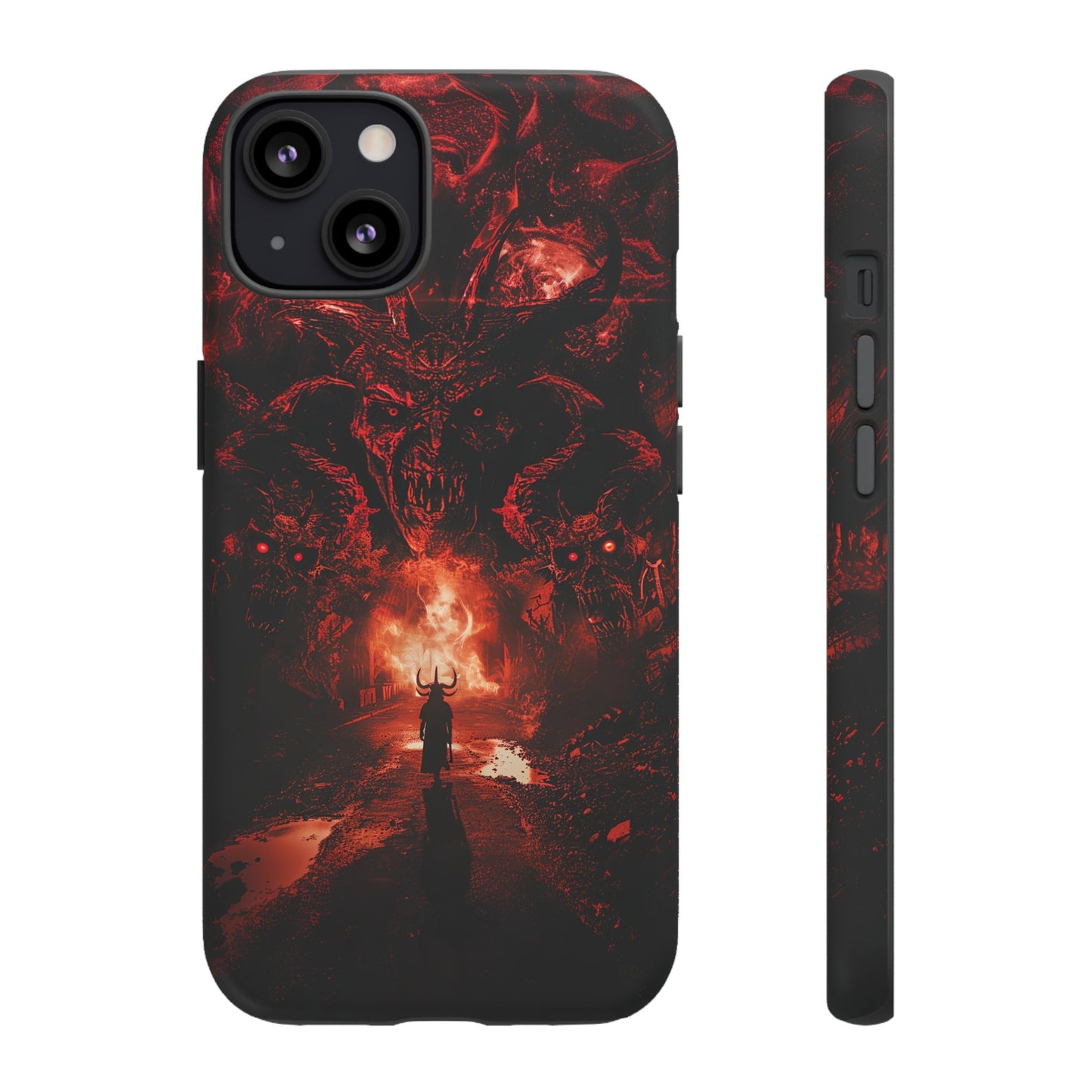 The Road to Hell Phone Case – Gothic Demon and Devil Design for iPhone, Samsung Galaxy, and Google Pixel Devices