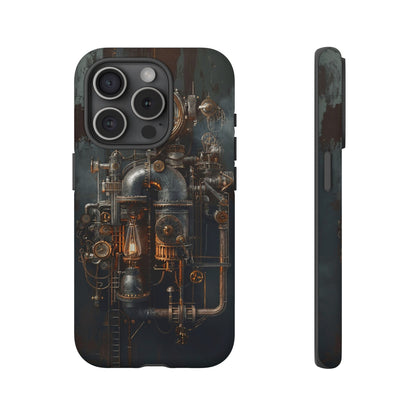 Steampunk Machine #2 Phone Case - Intricate Industrial Design for iPhone, Samsung Galaxy, Google Pixel Devices, Victorian Design Gears