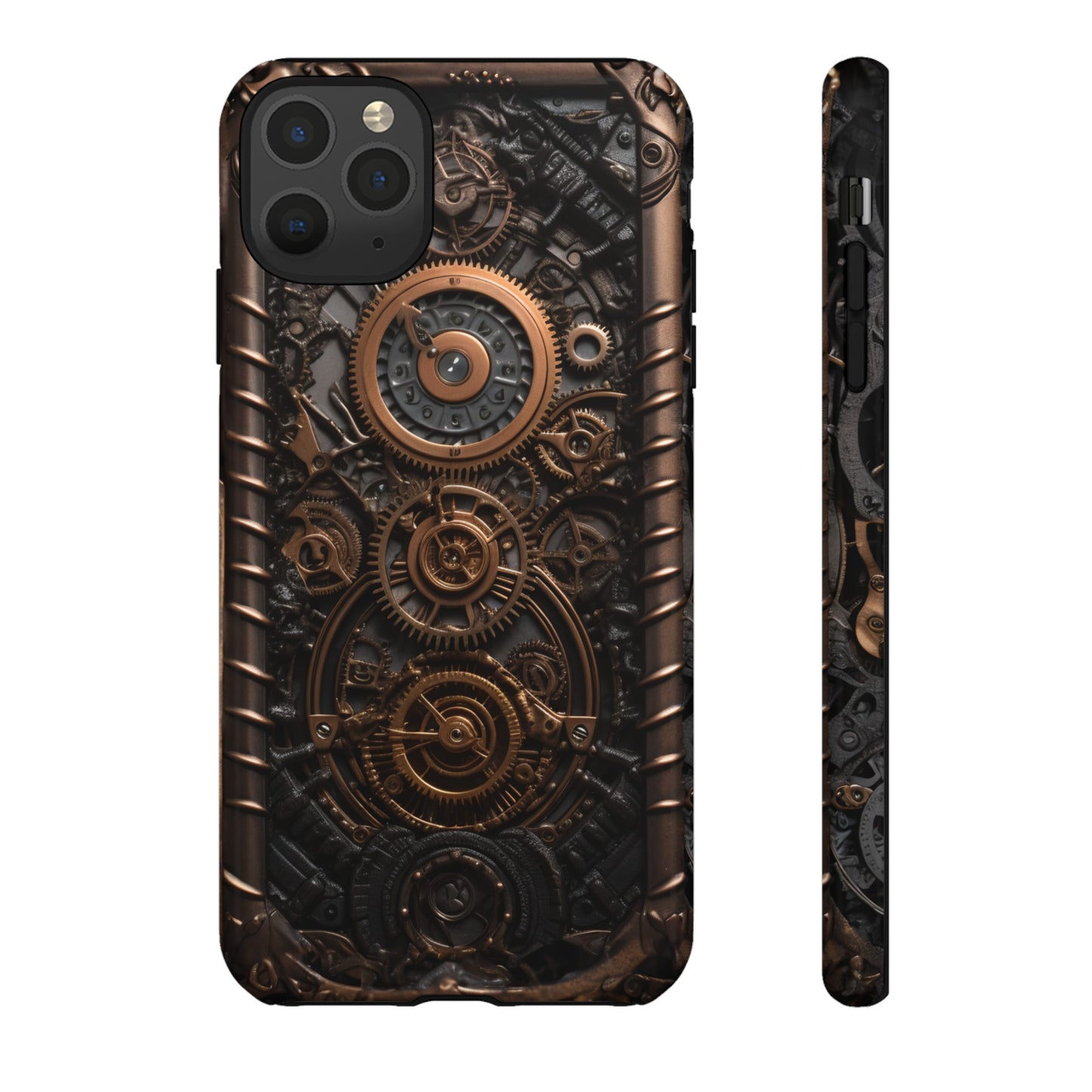 Gearworks 2 Phone Case – Steampunk Victorian Design with Gears and Clockwork for iPhone, Samsung Galaxy, and Google Pixel Devices