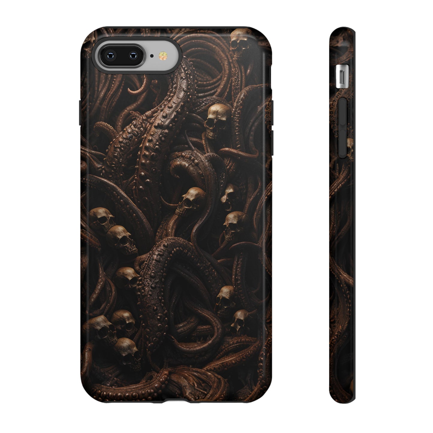 Skulls and Tentacles Phone Case – Lovecraftian Horror Design for iPhone, Samsung Galaxy, and Google Pixel Devices