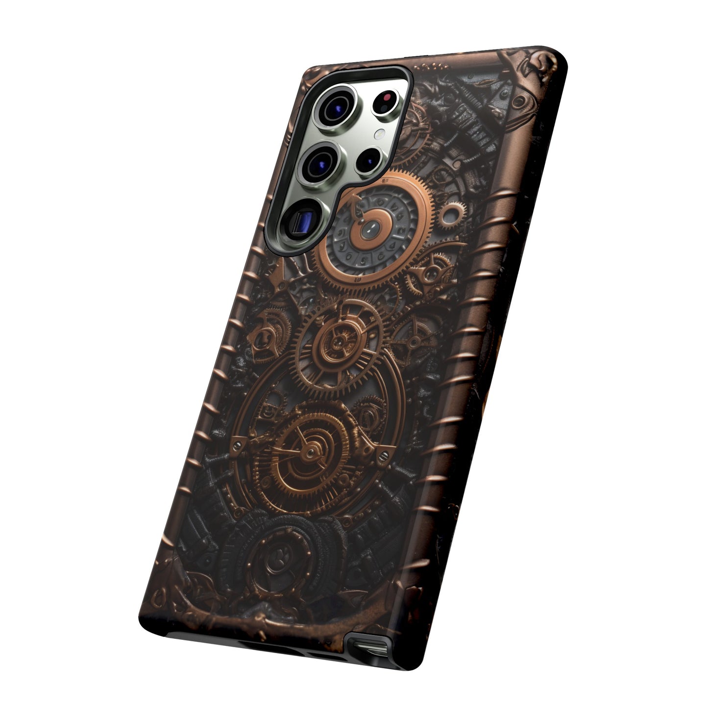 Gearworks 2 Phone Case – Steampunk Victorian Design with Gears and Clockwork for iPhone, Samsung Galaxy, and Google Pixel Devices