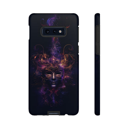 Elegant Masquerade Mask Phone Case for iPhone, Samsung Galaxy, and Google Pixel Devices - Mystical Design