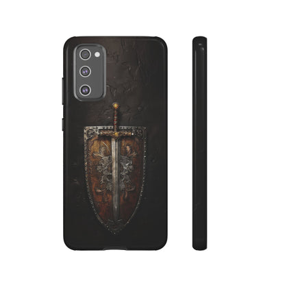 Medieval Sword and Shield Phone Case - For iPhone, Samsung Galaxy, and Google Pixel Devices