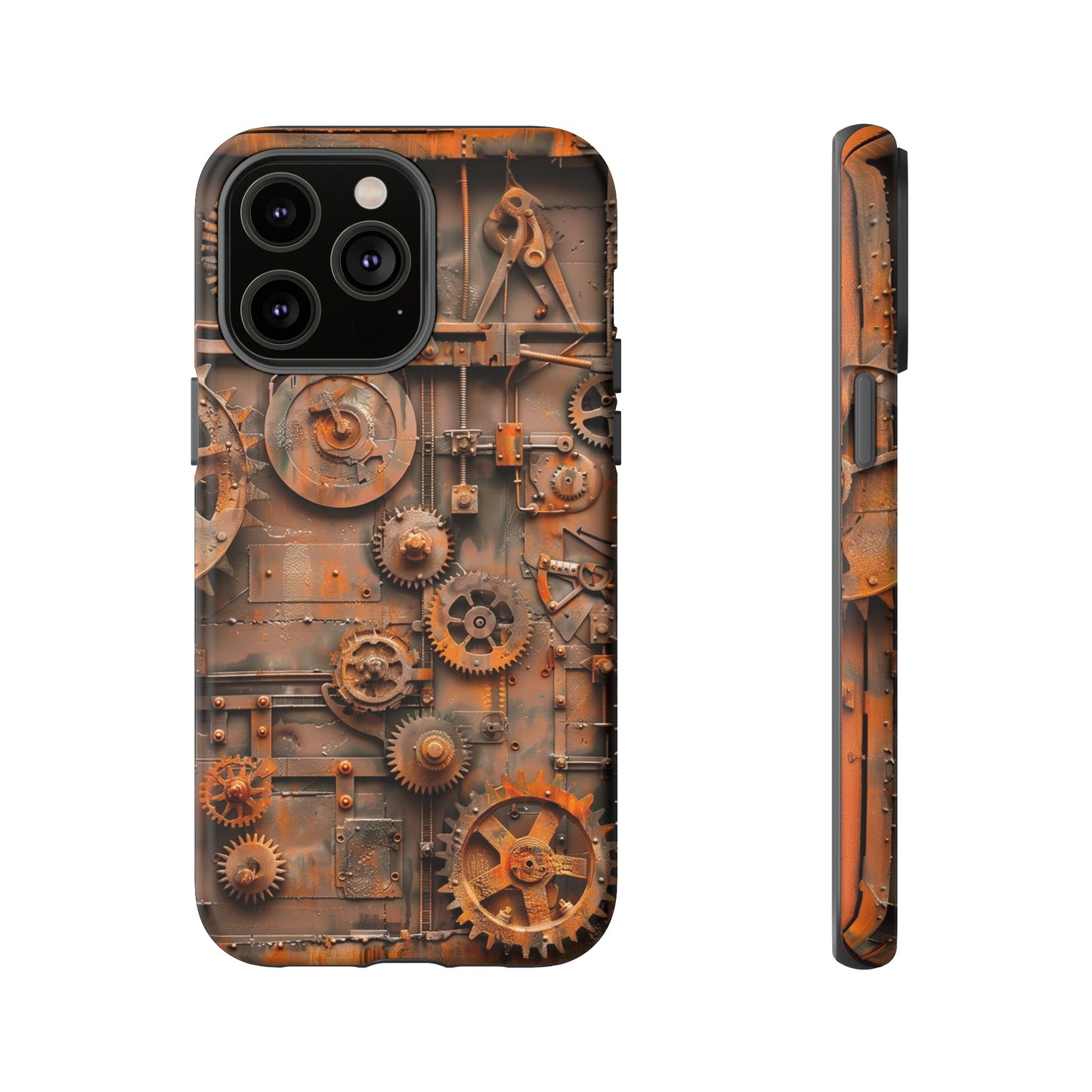 Rusted Steampunk Gearworks Phone Case for iPhone, Samsung Galaxy, and Google Pixel Devices