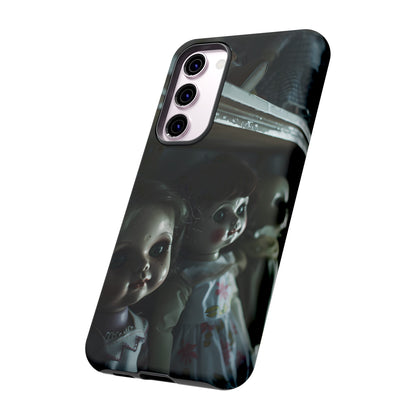 Creepy Dolls Phone Case – Eerie Vintage Doll Design for iPhone, Samsung Galaxy, and Google Pixel Devices