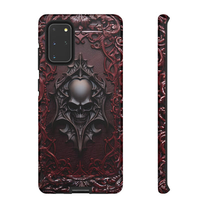 Vampiric Tough Phone Case – Gothic Skull Vampire Design for iPhone, Samsung Galaxy, and Google Pixel Devices