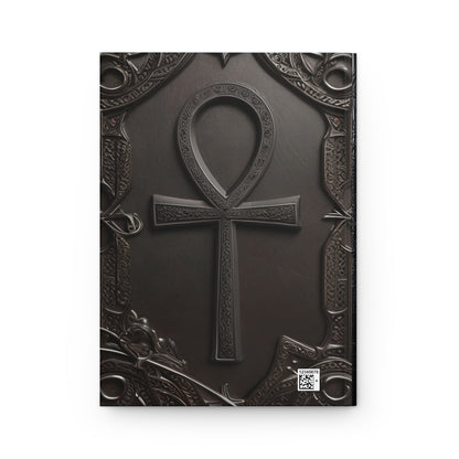 Ankh Hardcover Notebook – Egyptian Key of Life Design Journal for Witchcraft and Occult Magic