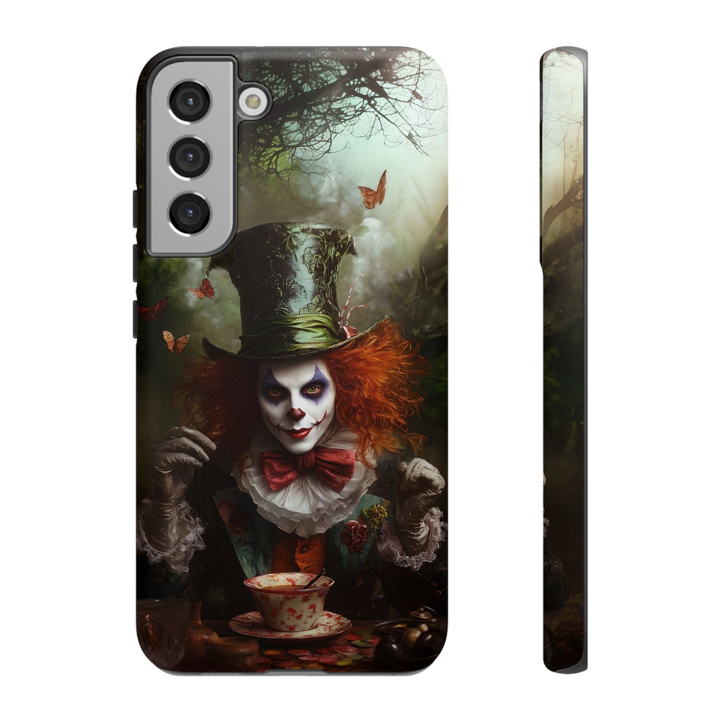 Mad Hatter Gothic Fantasy Phone Case - Dark Wonderland Design for iPhone, Samsung Galaxy, and Google Pixel Devices