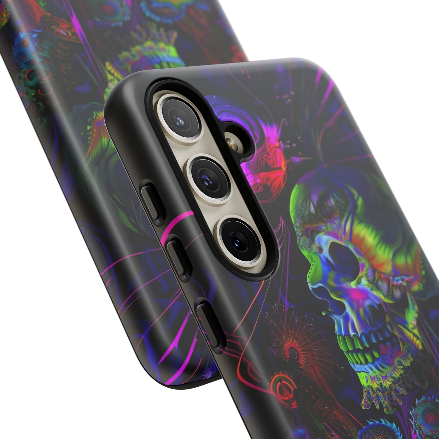 Psychedelic Skull Phone Case – Vibrant Pastel Design for iPhone, Samsung Galaxy, and Google Pixel Devices