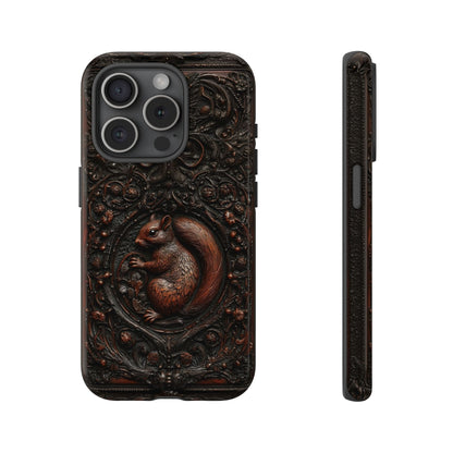 Gothic Woodland Squirrel Phone Case - Nature and Fantasy Inspired Design