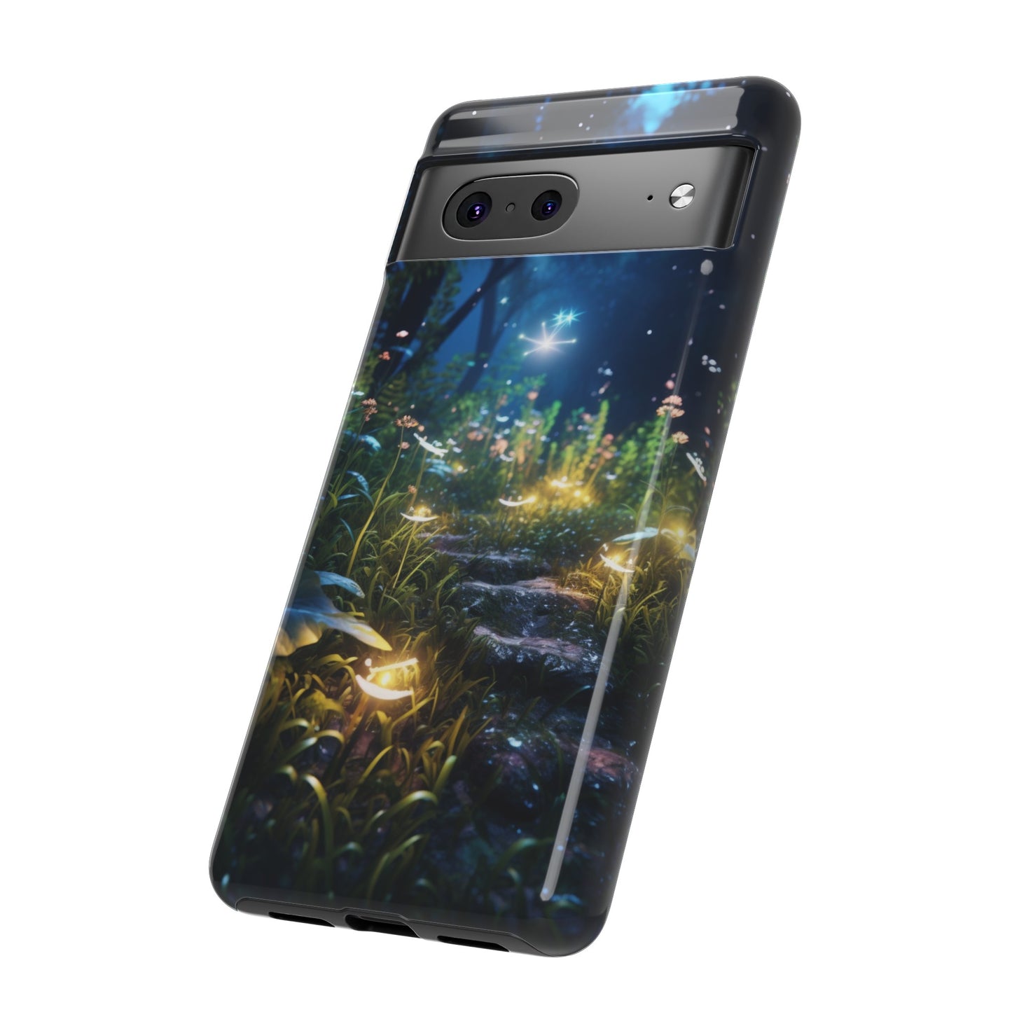 Fireflies in the Forest Tough Phone Case – Enchanting Summer Night Design for iPhone, Samsung Galaxy, and Google Pixel Devices