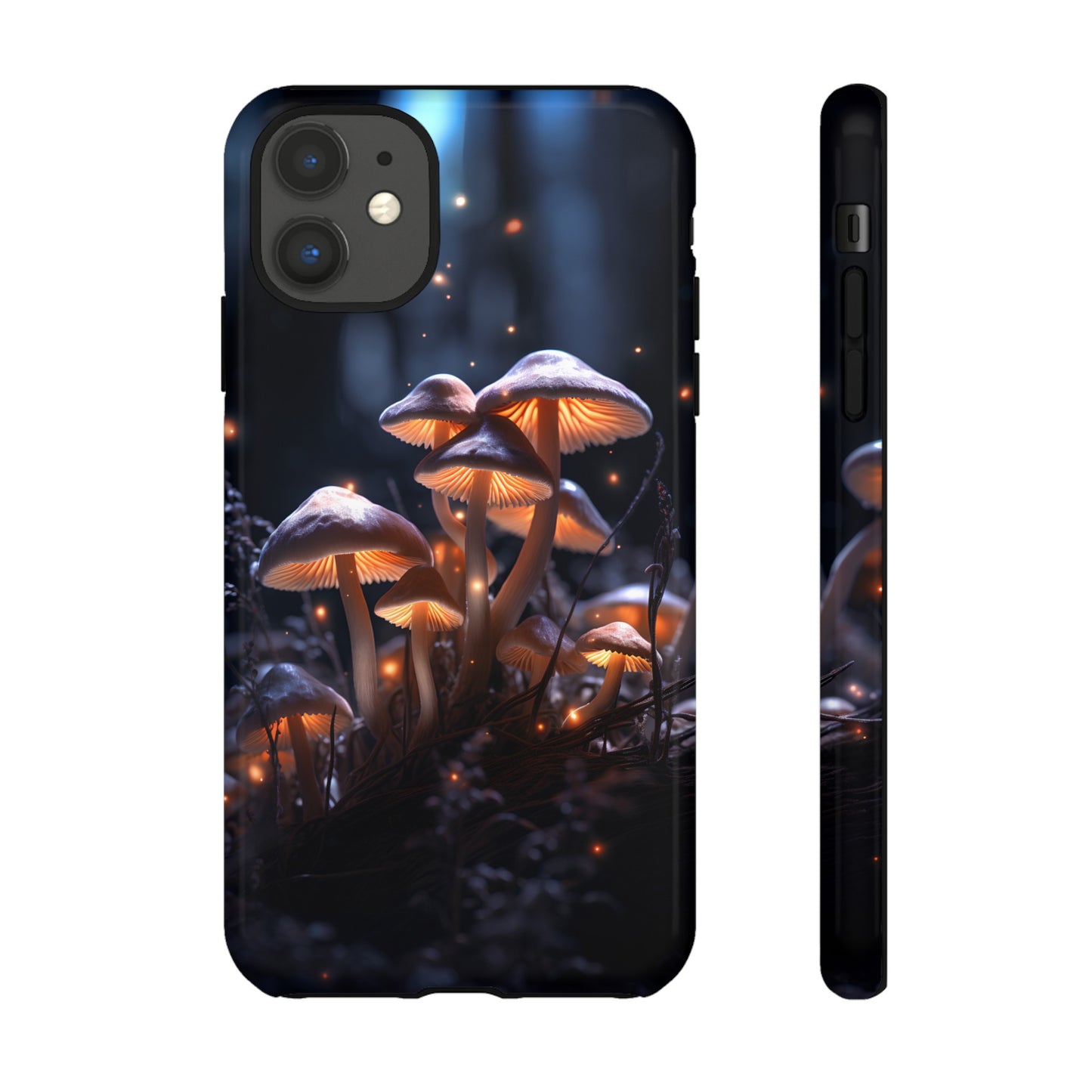 Glowing Mushrooms at Night Phone Case – Enchanting Fantasy Forest Design for iPhone, Samsung Galaxy, and Google Pixel Devices