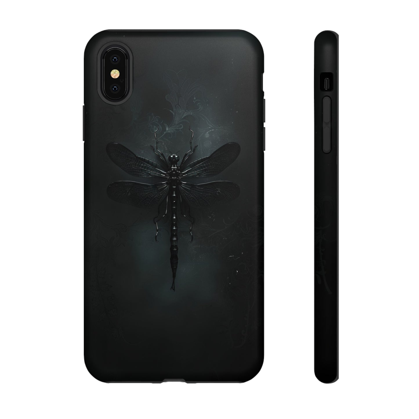 Gothic Dragonfly Phone Case – Dark Elegance Design for iPhone, Samsung Galaxy, and Google Pixel Devices