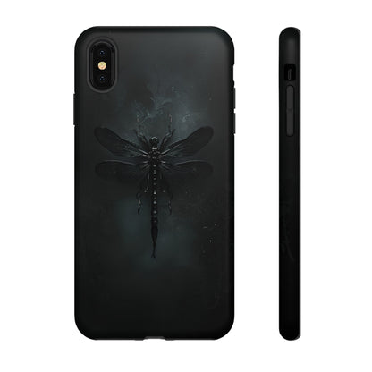 Gothic Dragonfly Phone Case – Dark Elegance Design for iPhone, Samsung Galaxy, and Google Pixel Devices