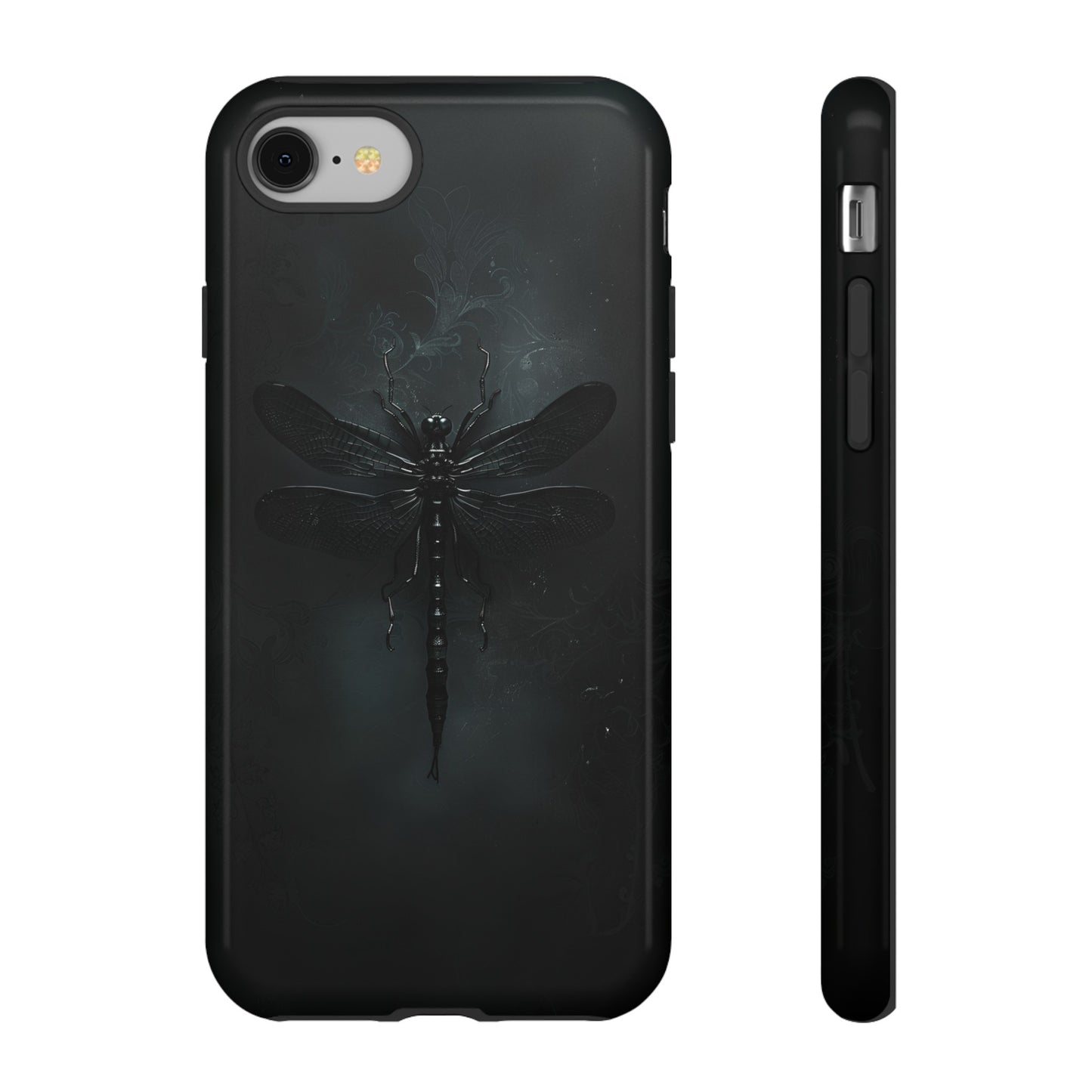 Gothic Dragonfly Phone Case – Dark Elegance Design for iPhone, Samsung Galaxy, and Google Pixel Devices