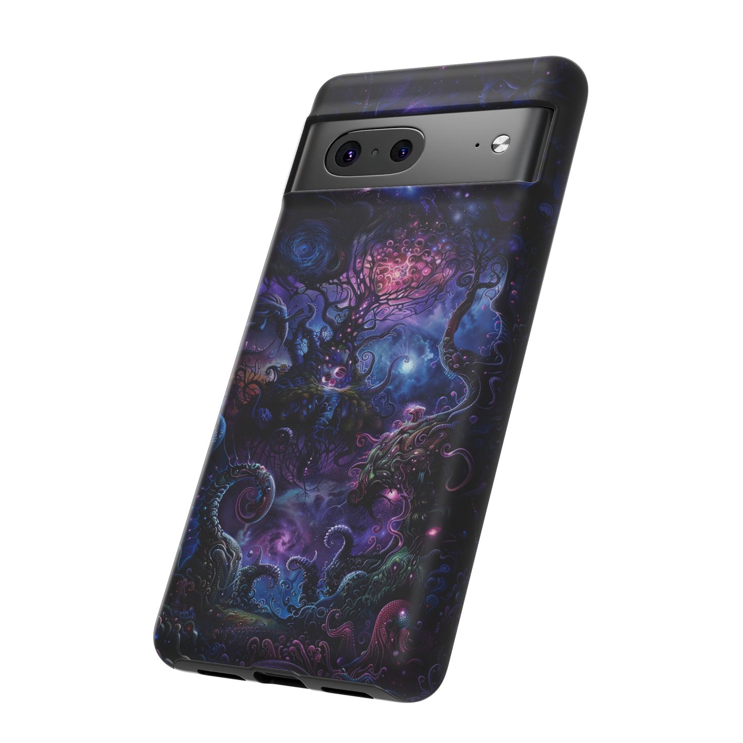 Trippy Psychedelic Alien Landscape Phone Case - Vibrant Abstract Design for iPhone, Samsung Galaxy and Google Pixel Devices