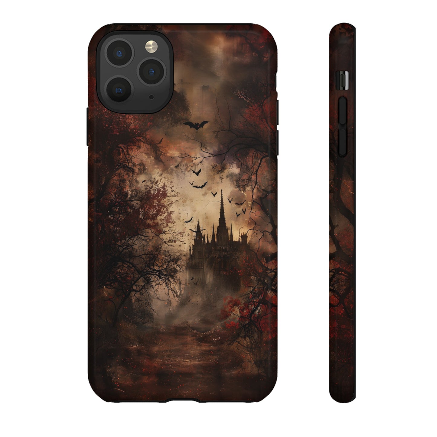 Gothic Castle Phone Case - Spooky Halloween Design for iPhone, Samsung Galaxy, Google Pixel Devices