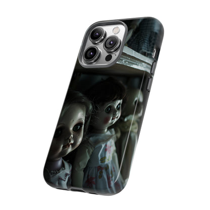 Creepy Dolls Phone Case – Eerie Vintage Doll Design for iPhone, Samsung Galaxy, and Google Pixel Devices