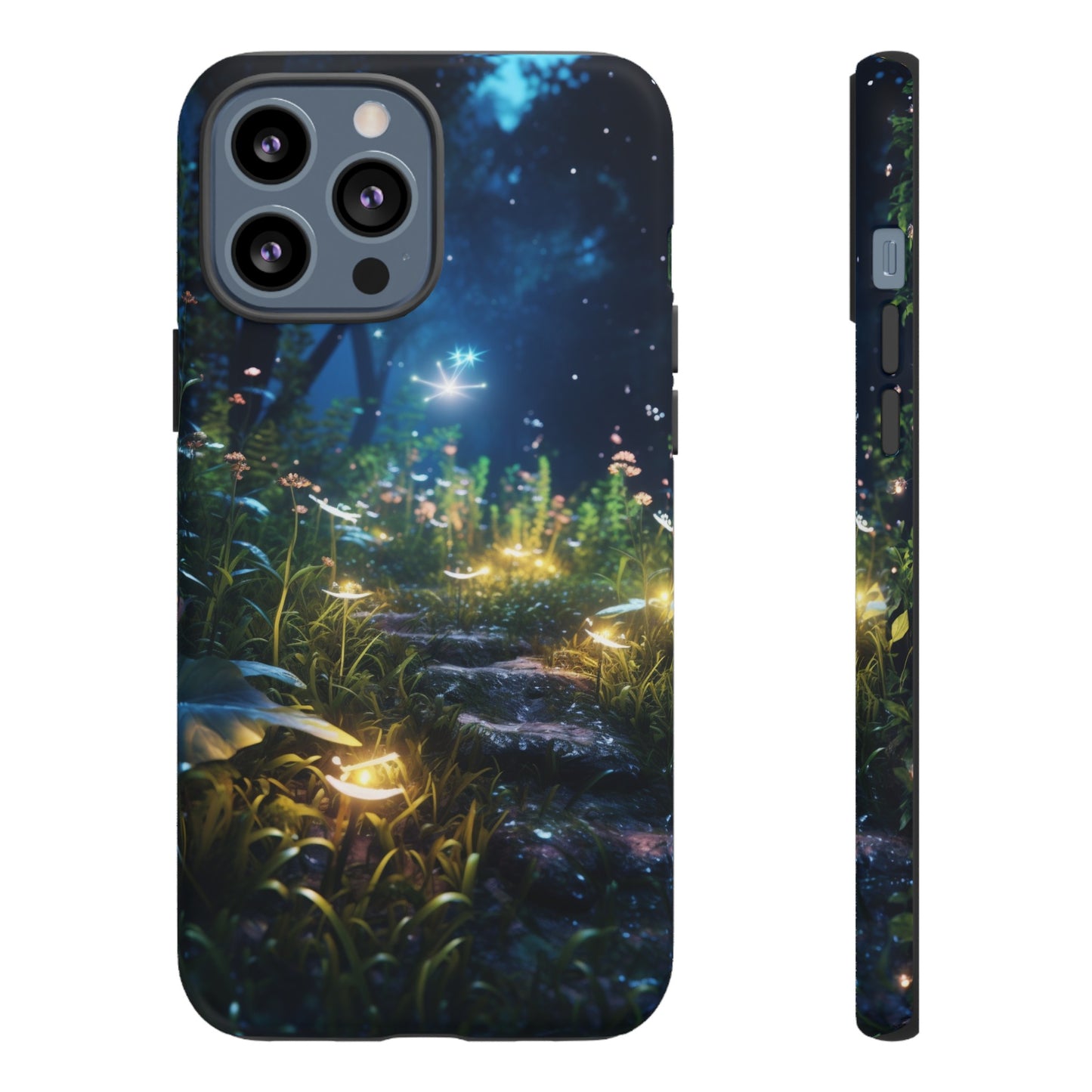 Fireflies in the Forest Tough Phone Case – Enchanting Summer Night Design for iPhone, Samsung Galaxy, and Google Pixel Devices