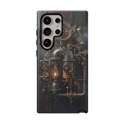 Steampunk Machine #2 Phone Case - Intricate Industrial Design for iPhone, Samsung Galaxy, Google Pixel Devices, Victorian Design Gears