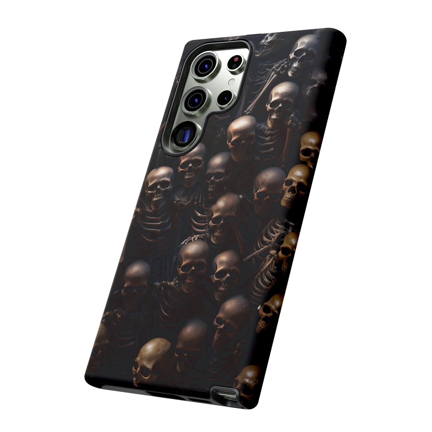 Skeletal Grave Phone Case – Halloween Horror Skeleton Design for iPhone, Samsung Galaxy, and Google Pixel Devices