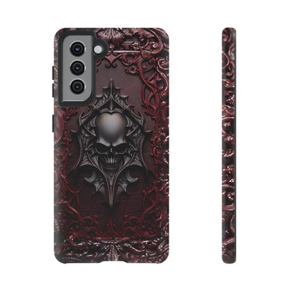 Vampiric Tough Phone Case – Gothic Skull Vampire Design for iPhone, Samsung Galaxy, and Google Pixel Devices