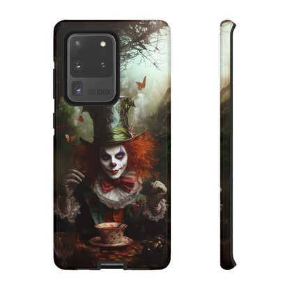 Mad Hatter Gothic Fantasy Phone Case - Dark Wonderland Design for iPhone, Samsung Galaxy, and Google Pixel Devices