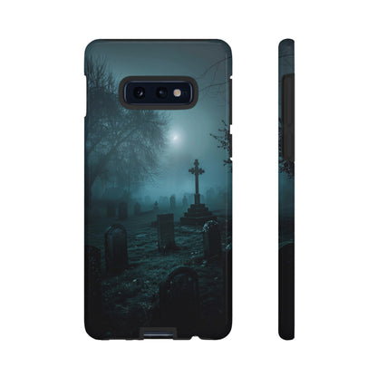 Graveyard at Night Phone Case – Eerie Cemetery Design for iPhone, Samsung Galaxy, and Google Pixel Devices