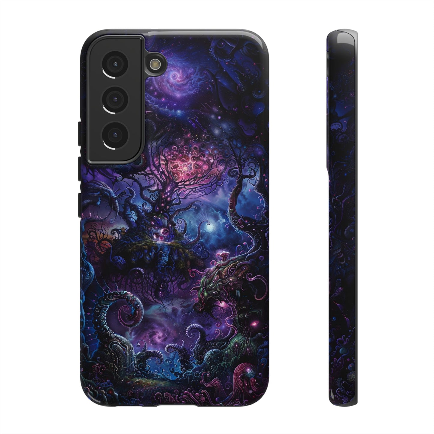 Trippy Psychedelic Alien Landscape Phone Case - Vibrant Abstract Design for iPhone, Samsung Galaxy and Google Pixel Devices