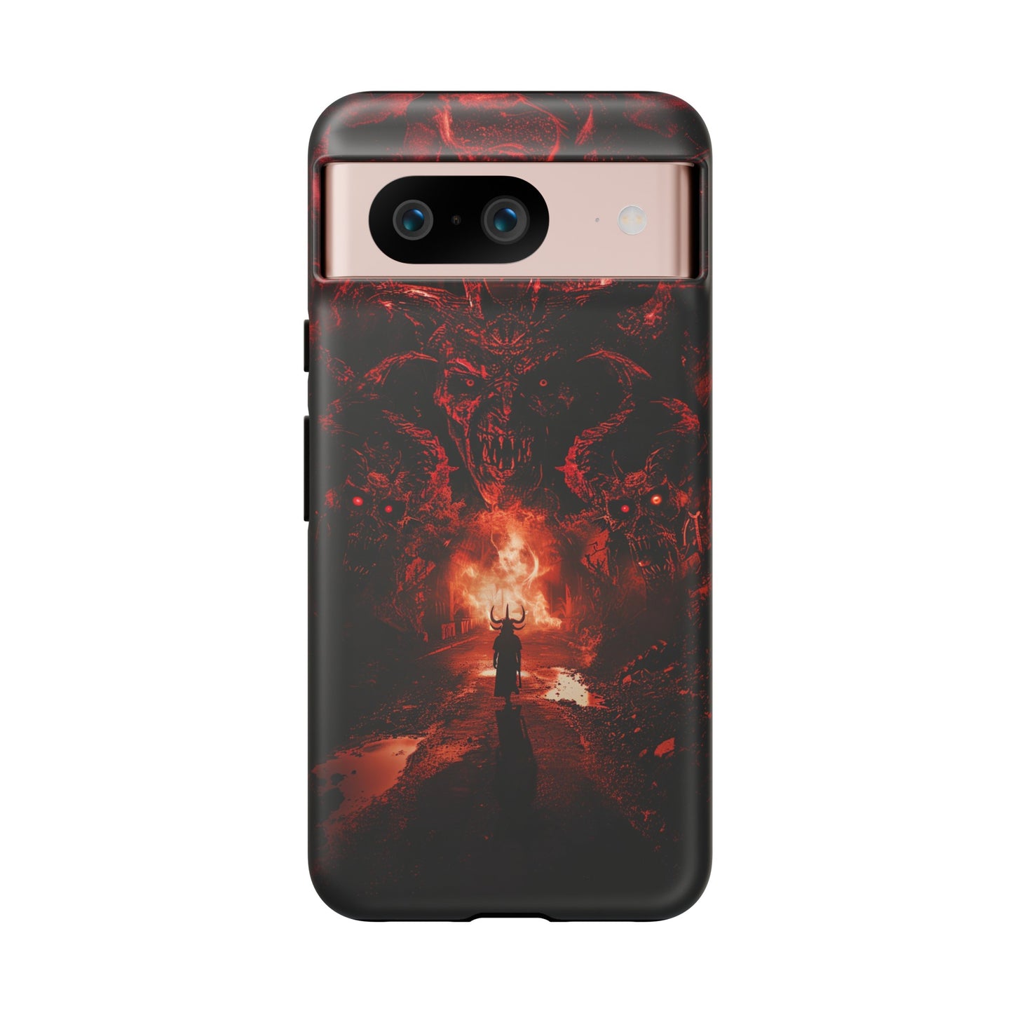 The Road to Hell Phone Case – Gothic Demon and Devil Design for iPhone, Samsung Galaxy, and Google Pixel Devices