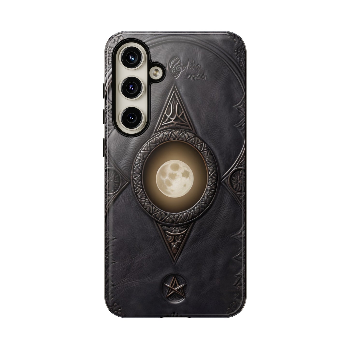 Moon Case Tough Phone Case – Fantasy Art Leather Book Design for iPhone, Samsung Galaxy, and Google Pixel Devices