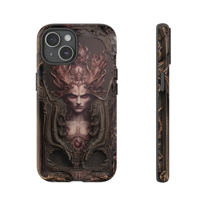 Dark Lilith Phone Case – Horned Hell Horror Design for iPhone, Samsung Galaxy, and Google Pixel Devices